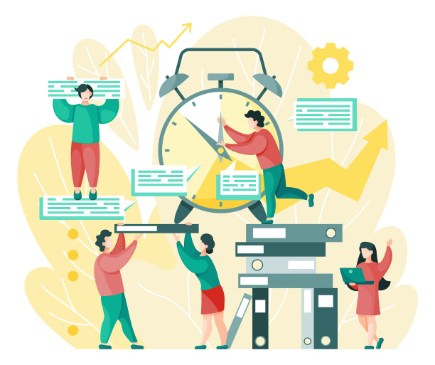 时间组织过程文件夹时钟工厂图片下载