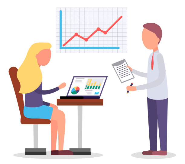 经理在任命时解释财务方案图片下载