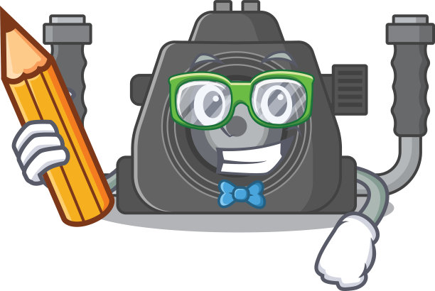 一个聪明的学生水下摄像角色图片下载