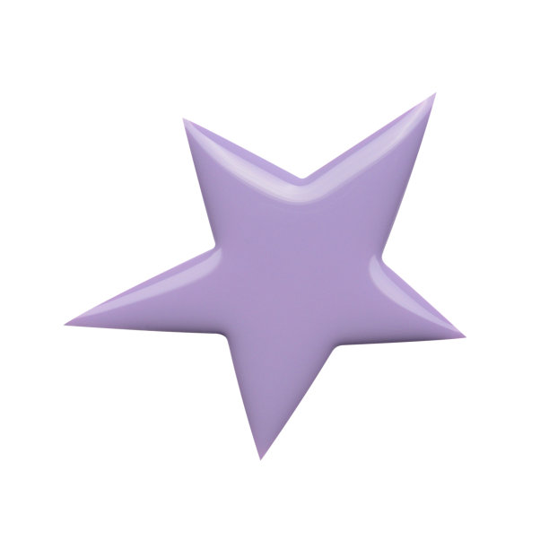 白色皮肤上有紫色星形指甲油印迹图片下载