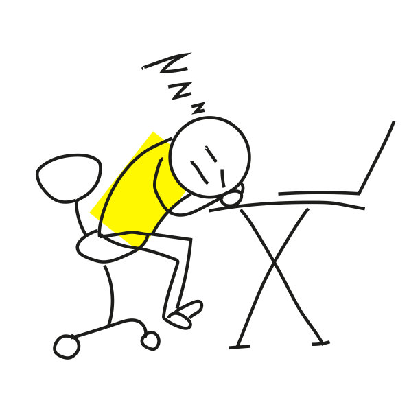 疲惫的棍棒工人在工作场所睡着了。图片下载