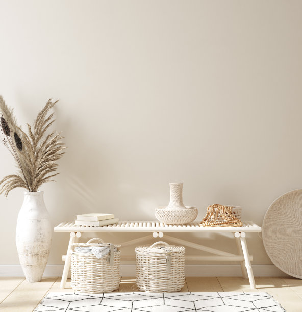 模拟在家庭室内背景，斯堪的纳维亚风格图片下载