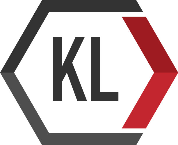 首字母kl连接六边形组合标志图片下载