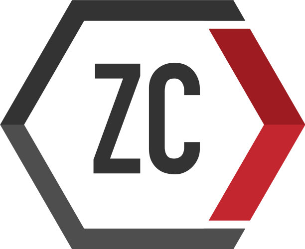 首字母zc连六边形交织标志图片下载