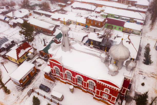 巴拉绍夫天使长米迦勒大教堂及周边街区图片下载
