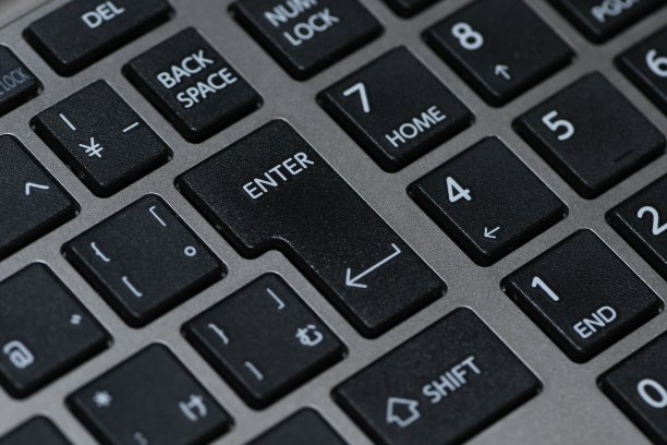 电脑键盘,特写镜头。图片下载