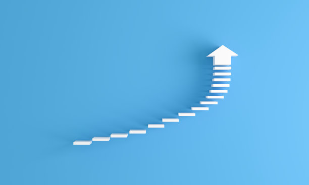 楼梯上升箭头概念图片下载