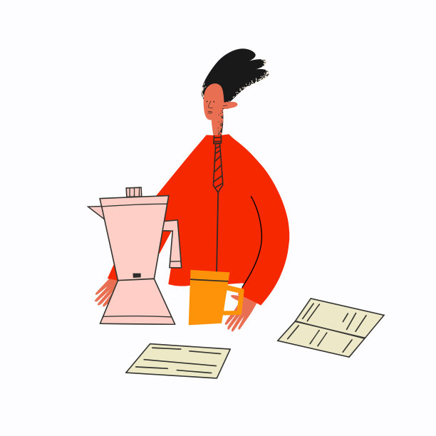 民族商人在工作休息时间准备咖啡。多任务处理工人。忙着在午餐时间。暂停工作。时尚的纹理持平。思想在起作用。放松杯咖啡图片下载