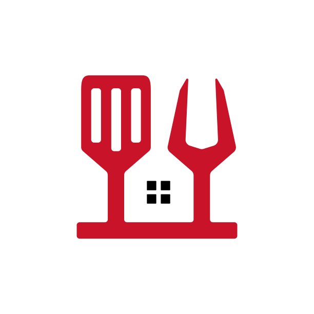 烧烤屋叉抹刀矢量图标插图图片下载