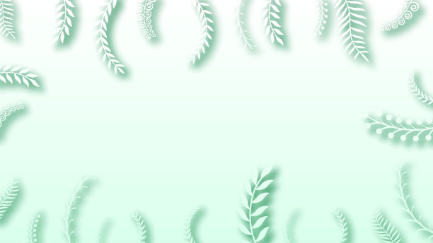 抽象背景夏季叶与阴影矢量设计风格模板图片下载