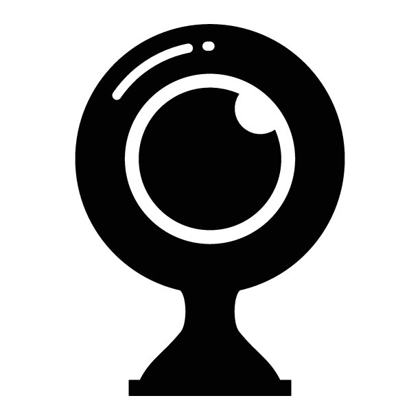 网络摄像机概念，家庭自动化IP摄像机矢量图标设计图片下载