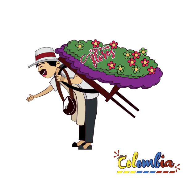 孤立silletero男人图片下载