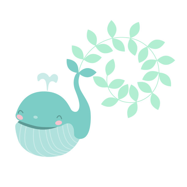 词鲸鱼的一天。二氧化碳。颜色图片下载