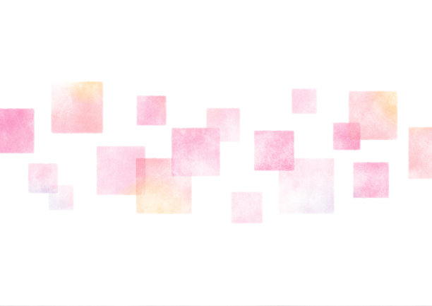 方形瓷砖图案，水彩纹理图片下载