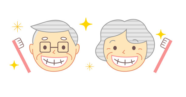 老年人与牙膏:牙科插图图片下载