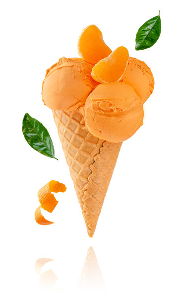 橘子冰淇淋图片下载