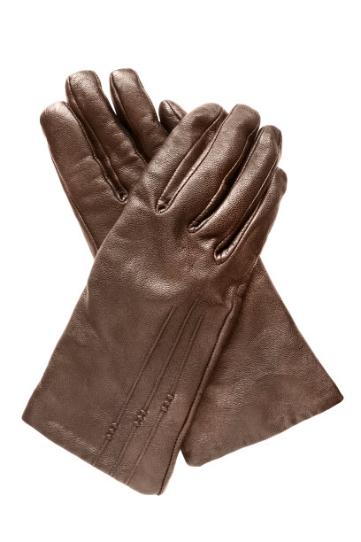 棕色手套孤立图片下载