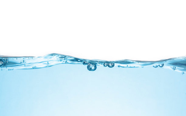 蓝色的海浪孤立在白色图片下载