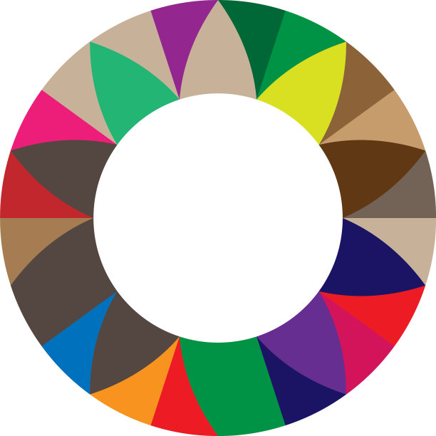 具有交替花瓣的几何花形状图片下载