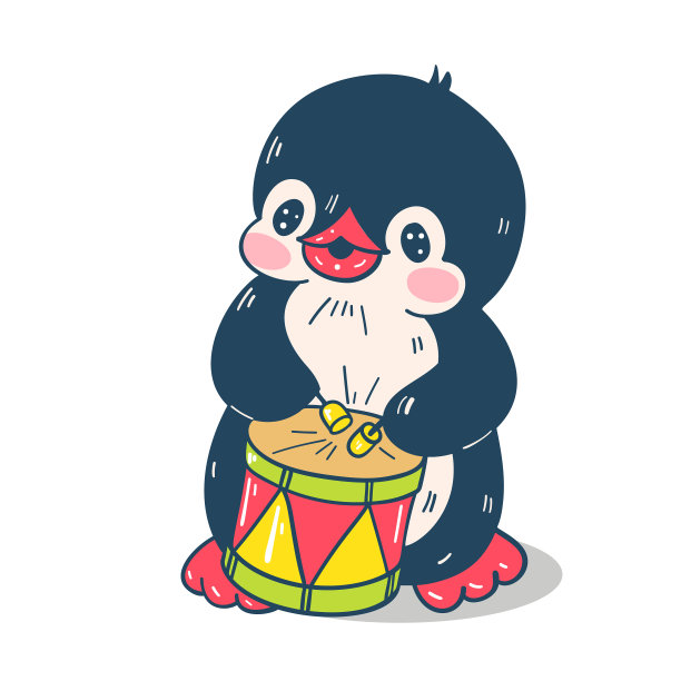 有趣的卡通企鹅图片下载