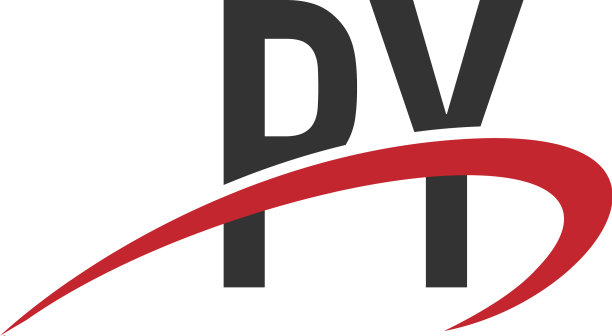 首字母py连接钩字母标志图片下载