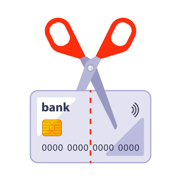 用剪刀把一张旧银行卡剪平图片下载