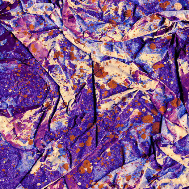 当代抽象艺术插画。皱纸纹理油漆滴图片下载