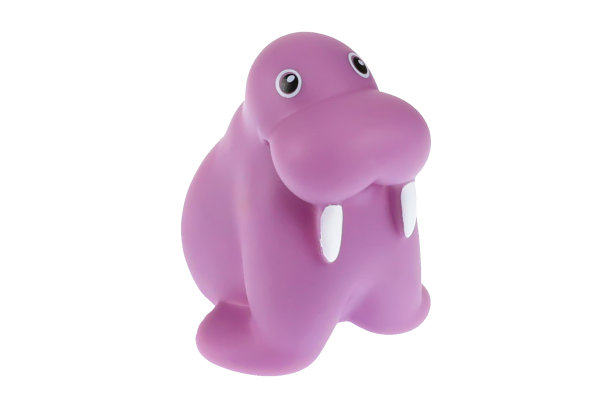 一个玩具海象。在一个白色的背景上，孤立图片下载