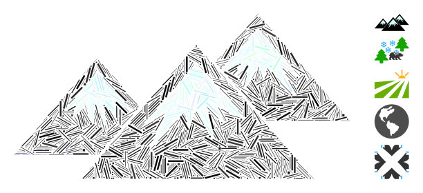 Hatch Mosaic icecap mountains图标图片下载