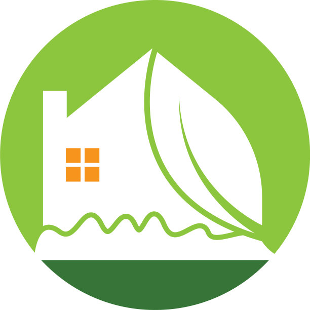 绿色房子图标图片下载