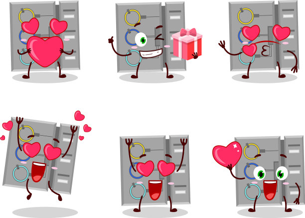 在我们中间任务机器卡通人物与爱图片下载