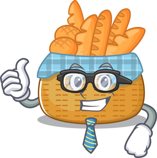 面包篮商人卡通人物与图片下载