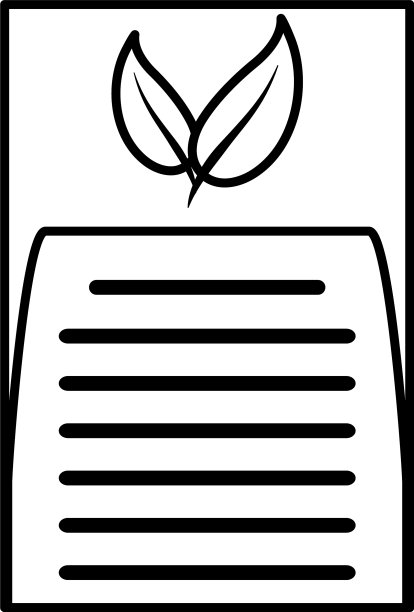 传统草本茶包线条图标图片下载