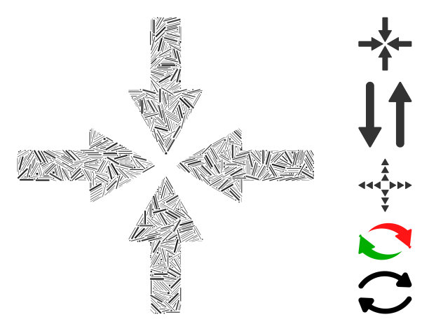 Dash Mosaic碰撞箭头图标图片下载