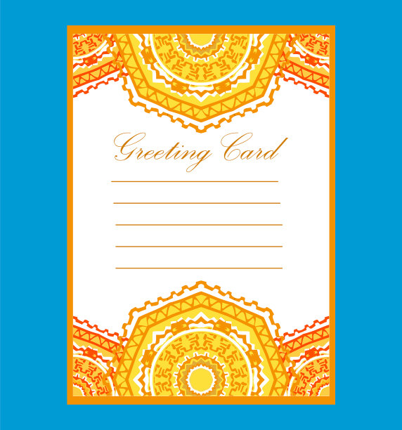 节日贺卡模板图案一图片下载