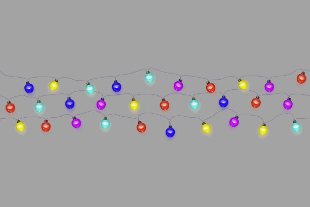 水平图案彩色发光灯图片下载