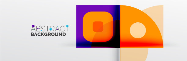 明亮的颜色圆圈抽象圆形的形状和图片下载