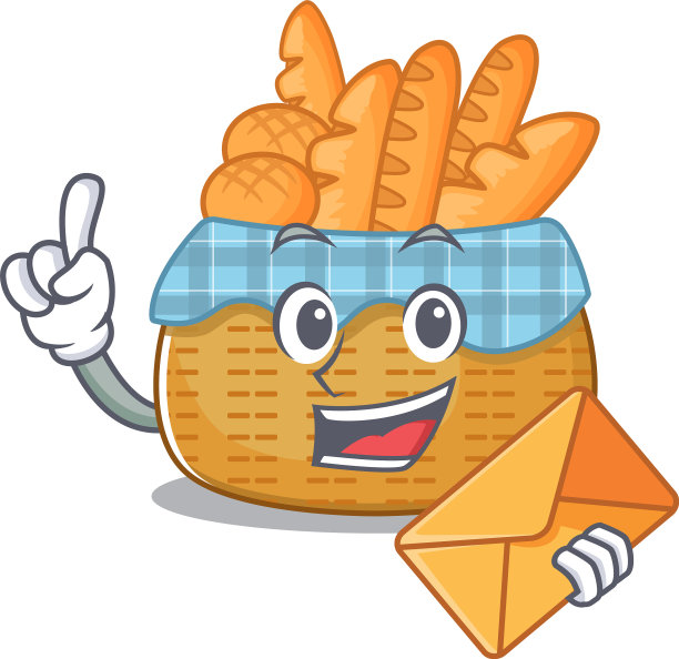 可爱的面套馍篮吉祥物设计图片下载