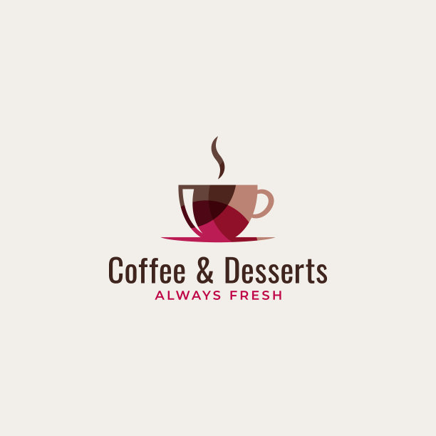 咖啡杯标识艺术咖啡和甜点图片下载