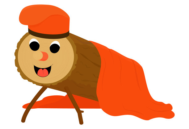 tiode纳达尔或圣诞原木孤立在白色图片下载