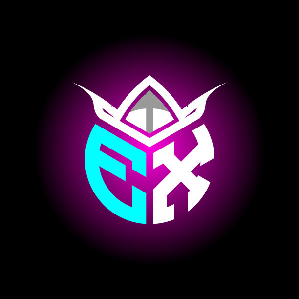 首极简e x字母组合标志字母图片下载