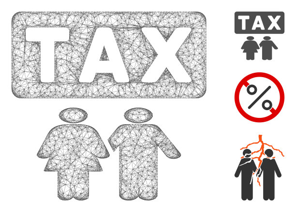 家庭税负压力多边形网图片下载