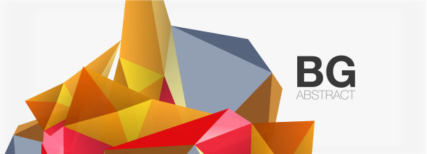 3d马赛克抽象背景低聚形状图片下载