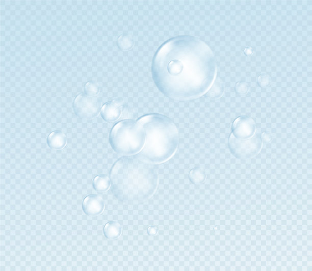 逼真的肥皂泡隔离上透明图片下载