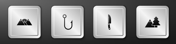 山设鱼钩刀，树带钩图片下载