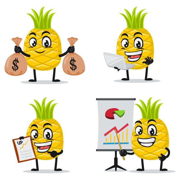 菠萝吉祥物或角色图片下载
