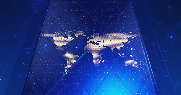 电视广播新闻开始图形。数字立方体球体。3D插图渲染图片下载