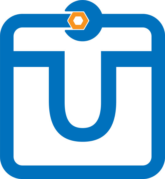 字母u标志图标组成扳手和螺栓图片下载