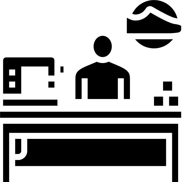 鞋下水道字形图标黑色图片下载