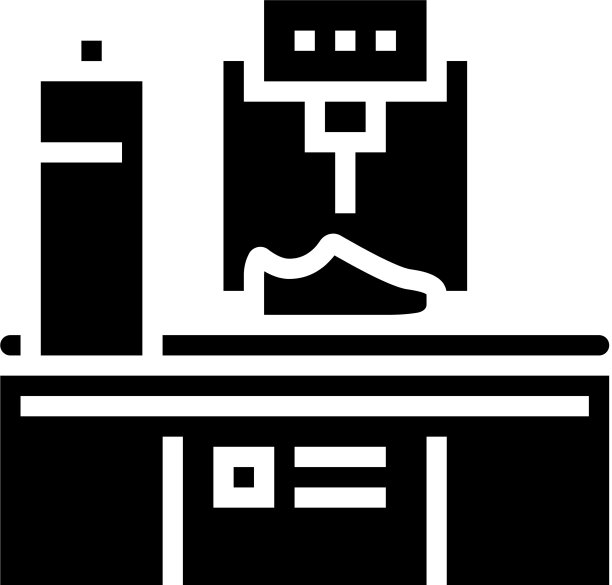 制鞋设备字形图标图片下载